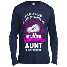 Load image into Gallery viewer, Aunt Is My Favorite Name Sweatshirt Mother’s Day Best Gift - Canvas Long Sleeve T-Shirt