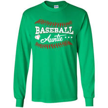 Load image into Gallery viewer, Baseball Auntie Softball Auntie Funny Gift For Mother’s Day - Long Sleeve T-Shirt