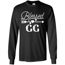 Load image into Gallery viewer, Blessed GG Christmas Mother’s Day Birthday Grandma - Long Sleeve T-Shirt