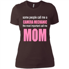 Load image into Gallery viewer, CAMERA MECHANIC The Most Important Call Me Mom Mother’s Day - Ladies' Boyfriend T-Shirt