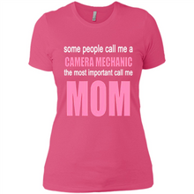 Load image into Gallery viewer, CAMERA MECHANIC The Most Important Call Me Mom Mother’s Day - Ladies' Boyfriend T-Shirt