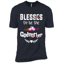 Load image into Gallery viewer, Blessed To Be Called Godmother Funny Mother’s Day, Godmother Gift - Premium Short Sleeve T-Shirt