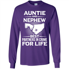 Load image into Gallery viewer, Auntie And Nephew – Best Partners In Crime For Life, Best mother’s day - Long Sleeve T-Shirt