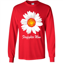 Load image into Gallery viewer, Daisy Firefighter Mom Funny Firefighter Gift Women Sweatshirt On Mother’s Day, Birthday - Long Sleeve T-Shirt