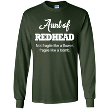 Load image into Gallery viewer, Aunt Of Redhead Definition Funny For Aunt On mother’s day - Long Sleeve T-Shirt