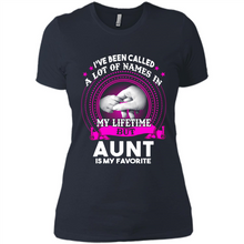 Load image into Gallery viewer, Aunt Is My Favorite Name Sweatshirt Mother’s Day Best Gift - Ladies' Boyfriend T-Shirt