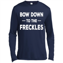 Load image into Gallery viewer, Bow Down to the Freckles Ginger Pride Mother’s Day - Canvas Long Sleeve T-Shirt