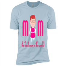 Load image into Gallery viewer, Best Mom World Cartoon Mother’s Day - Premium Short Sleeve T-Shirt