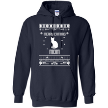 Load image into Gallery viewer, Cats T Shirt Hoodie Merry Catmas Mom Mother’s Day - Hoodie