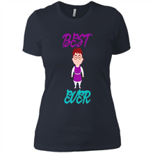 Load image into Gallery viewer, Best Mom Ever Cartoon Mother’s Day - Ladies' Boyfriend T-Shirt