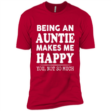 Load image into Gallery viewer, Being An Auntie Makes Me Happy, You Not So Much Funny mother’s day Gift - Premium Short Sleeve T-Shirt