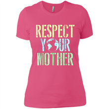 Load image into Gallery viewer, Earth Day Shirt Respect Your Mother Vintage - Ladies' Boyfriend T-Shirt