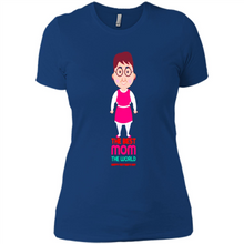 Load image into Gallery viewer, Best Mom Cartoon Character Mother’s Day - Ladies' Boyfriend T-Shirt