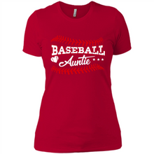 Load image into Gallery viewer, Baseball Auntie Softball Auntie Funny Gift For Mother’s Day - Ladies' Boyfriend T-Shirt