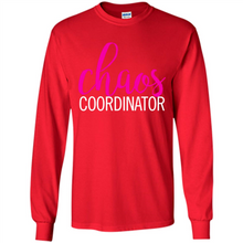 Load image into Gallery viewer, Chaos Coordinator mom is boss Mothers Day - Long Sleeve T-Shirt