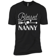 Load image into Gallery viewer, Blessed Nanny Christmas Mother’s Day Birthday Grandma - Premium Short Sleeve T-Shirt