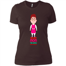 Load image into Gallery viewer, Best Mom Cartoon Character Mother’s Day - Ladies' Boyfriend T-Shirt