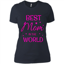 Load image into Gallery viewer, Best Mom in the World Mother’s Day - Ladies' Boyfriend T-Shirt