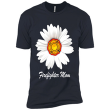 Load image into Gallery viewer, Daisy Firefighter Mom Funny Firefighter Gift Women Sweatshirt On Mother’s Day, Birthday - Premium Short Sleeve T-Shirt