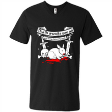 Load image into Gallery viewer, Death Awaits You All With Big Pointy Teeth - Men's V-Neck