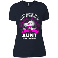 Load image into Gallery viewer, Aunt Is My Favorite Name Sweatshirt Mother’s Day Best Gift - Ladies' Boyfriend T-Shirt