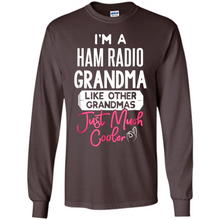 Load image into Gallery viewer, Cool Mothers Day T-Shirt Ham Radio Grandma - Long Sleeve T-Shirt