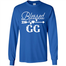 Load image into Gallery viewer, Blessed GG Christmas Mother’s Day Birthday Grandma - Long Sleeve T-Shirt