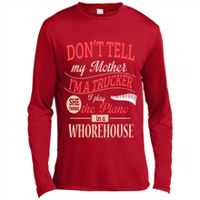 Load image into Gallery viewer, Don’t Tell My Mother I’m A Trucker I Play The Piano In A Whorehouse Mother Day - Canvas Long Sleeve T-Shirt