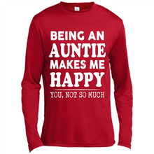 Load image into Gallery viewer, Being An Auntie Makes Me Happy, You Not So Much Funny mother’s day Gift - Canvas Long Sleeve T-Shirt