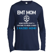 Load image into Gallery viewer, Emt Mom Some People Wait A Lifetime To Meet A Hero I Raised Mine Mother Day - Canvas Long Sleeve T-Shirt