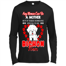 Load image into Gallery viewer, Any Woman Can Be A Mother But It Takes Someone Bichon Mom - Canvas Long Sleeve T-Shirt