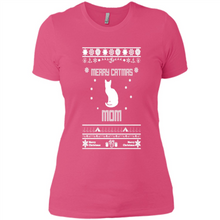 Load image into Gallery viewer, Cats T Shirt Hoodie Merry Catmas Mom Mother’s Day - Ladies' Boyfriend T-Shirt