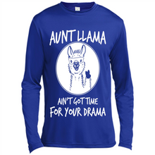 Load image into Gallery viewer, Aunt Llama – Ain’t Got Time For Your Drama  – Best Mother’s Day Gift For Auntie - Canvas Long Sleeve T-Shirt