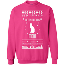 Load image into Gallery viewer, Cats T Shirt Hoodie Merry Catmas Mom Mother’s Day - Sweatshirt