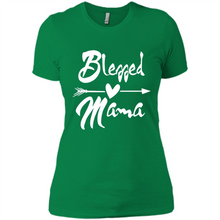 Load image into Gallery viewer, Blessed Mama – Funny And Novelty Gift On Mother’s Day - Ladies' Boyfriend T-Shirt