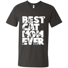 Load image into Gallery viewer, BEST CAT MOM EVER A LIFE WITH CATS - Men's V-Neck