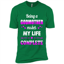 Load image into Gallery viewer, Being A Godmother Makes My Life Complete Funny mother’s day Gift For Beloved Godmother - Premium Short Sleeve T-Shirt