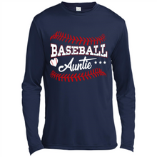 Load image into Gallery viewer, Baseball Auntie Softball Auntie Funny Gift For Mother’s Day - Canvas Long Sleeve T-Shirt