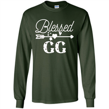 Load image into Gallery viewer, Blessed GG Christmas Mother’s Day Birthday Grandma - Long Sleeve T-Shirt