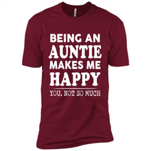 Load image into Gallery viewer, Being An Auntie Makes Me Happy, You Not So Much Funny mother’s day Gift - Premium Short Sleeve T-Shirt