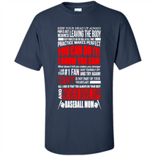 Load image into Gallery viewer, BASEBALL MOM, NEVER GIVE UP Mother’s Day - Shirt