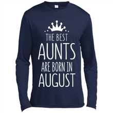 Load image into Gallery viewer, August Girl Gift Sweatshirt – The Best Aunts Are Born August Funny Birthday, Mother’s Day - Canvas Long Sleeve T-Shirt