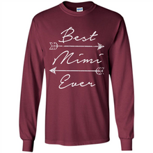 Load image into Gallery viewer, Best Mimi Ever Shirt Tribal Arrows Mother’s Day - Long Sleeve T-Shirt