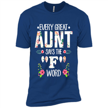 Load image into Gallery viewer, Every Great Aunt Says The F Word mother’s day Gift For Auntie - Premium Short Sleeve T-Shirt