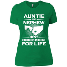 Load image into Gallery viewer, Auntie And Nephew – Best Partners In Crime For Life, Best mother’s day - Ladies' Boyfriend T-Shirt