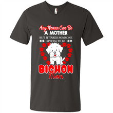 Load image into Gallery viewer, Any Woman Can Be A Mother But It Takes Someone Bichon Mom - Men's V-Neck
