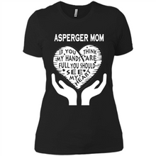 Load image into Gallery viewer, Asperger Mom Mother’s Day - Ladies' Boyfriend T-Shirt