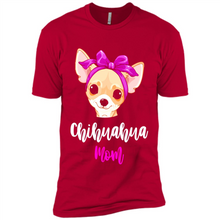 Load image into Gallery viewer, Chihuahua Mom With Purple Hairpin Funny mother’s day Gift For Dog Lovers - Premium Short Sleeve T-Shirt