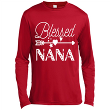 Load image into Gallery viewer, Blessed Nana Christmas Mother’s Day Birthday Grandma - Canvas Long Sleeve T-Shirt