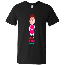Load image into Gallery viewer, Best Mom Cartoon Character Mother’s Day - Men's V-Neck